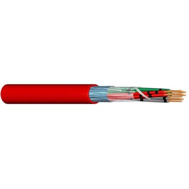 JB-Y(St)Y 6x2x0,8mm2 Árnyékolt installációs kábel tűzjelzőkhöz 300V piros