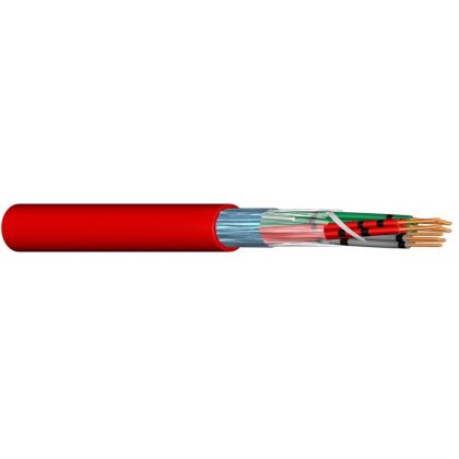   JB-Y(St)Y 6x2x0,8mm2 Árnyékolt installációs kábel tűzjelzőkhöz 300V piros