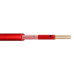    JB-YY 2x0.8mm2 Cablu de alarmă la incendiu (100m) 300V roșu