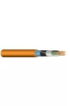 JE-H (St) H 2x2x0.8mm2 cablu de alarma incendiu de telecomunicații ecranat ignifug, fără halogen, Bd FE180 / E30 cu 30 de minute de funcționare 225V portocaliu