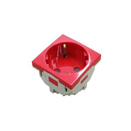 efapel 45131_SVM Quadro - Schuko konnektor, piros