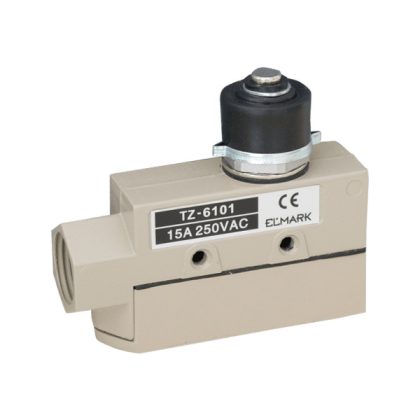   ELMARK helyzetkapcsoló, TZ-6101, olajálló, fémhengeres, 15A/5A, 800/240, 2mm, IP65