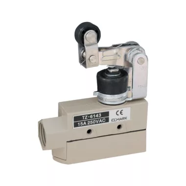 ELMARK helyzetkapcsoló, TZ-6143, olajálló, függleges kar fémgörgvel, 15A/5A, 640/230, 5mm, IP65