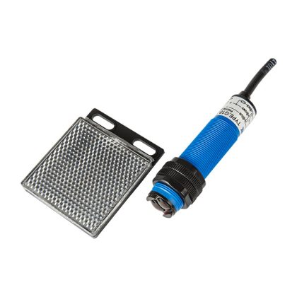 ELMARK fotoelektromos érzékel, EL-G18-3B2NA, 24V DC, 2m, IP67, NPN, reflektor ELMARK fotoelektromos érzékel, EL-G18-3B2NA, 24V DC, 2m, IP67, NPN, reflektor