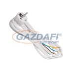 ELMARK hálózati kábel, H05VV-F, 3x1.5mm2, 2m, fehér