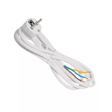 Cablu de alimentare ELMARK, H05VV-F, 3x1.5mm2, 2m, alb