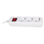   ELMARK 3-as hálózati elosztó kapcsolóval, H05VV-F, 3x1.5mm², 3m