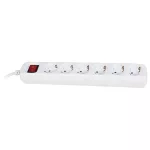   ELMARK 5-ös NETWORK DISTRIBUTION SWITCH, H05VV-F, 3x1.0mm², 1.5m