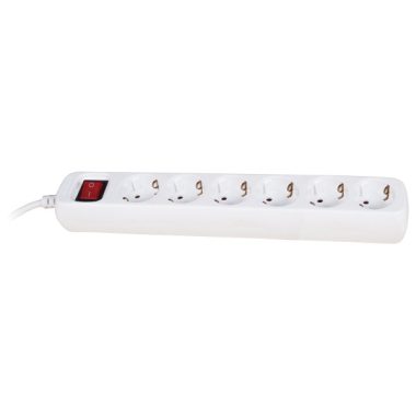 ELMARK 5-ös hálózati elosztó kapcsolóval, H05VV-F, 3x1.5mm², 3m