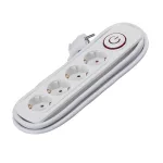   ELMARK 4-es HÁLÓZATI ELOSZTÓ KAPCSOLÓVAL, H05VV-F, 3x1.5mm², 2m