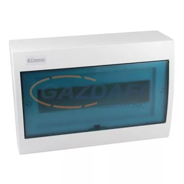 COMMEL 475-106 Falon kívüli elosztódoboz, 12 modulos, IP30, IK06