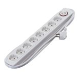 ELMARK 8-as hálózati elosztó kapcsolóval, H05VV-F, 3x1.5mm², 2m