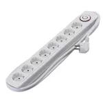   ELMARK 8-as hálózati elosztó kapcsolóval, H05VV-F, 3x1.5mm², 2m