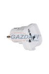 COMMEL 480-102 utazó adapter gyermekvédelemmel 250V, 10A, fehér