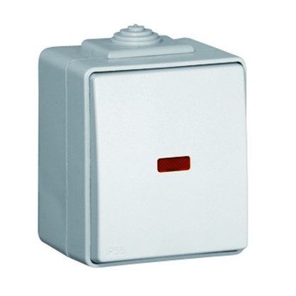 Efapel 48012 CCZ IP65 Egypólusú kapcsoló, jelzőfénnyel