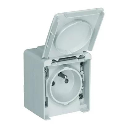   Efapel 48112 CBR IP65 Dugaszoló aljzat, gyerekzáras, francia típus