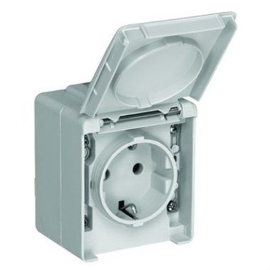 Efapel 48132 CBR IP65 gyerekzáras, földelt dugaszoló aljzat