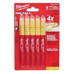 MILWAUKEE 48223201 INKZALL Highlighters Yellow - 5pc