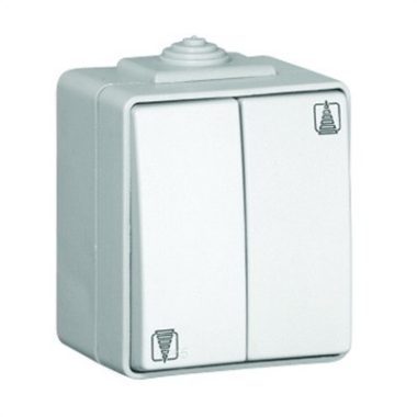 Efapel 48281 CCZ IP65 Redőny nyomógomb, elektronikus retesszel szürke