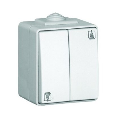   Efapel 48281 CCZ IP65 Redőny nyomógomb, elektronikus retesszel szürke