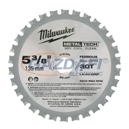 MILWAUKEE 48404515 Körfűrész fűrészlap 203/15,87/42