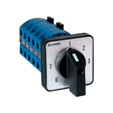 ELMARK forgókapcsoló, 230/400V, 25A, 5 szint, 1-7, 3P