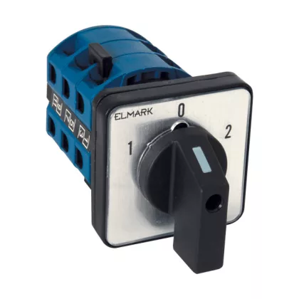 ELMARK forgókapcsoló, 230/400V, 25A, 4 szint, 1-0-2, 3P