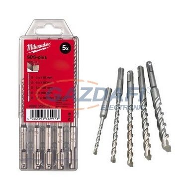 MILWAUKEE 4932352338 Fúró készlet SDS-plus 2élű 5 db-os
