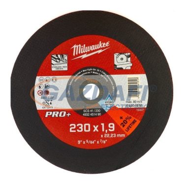 MILWAUKEE 4932451498 Vágókorong fémhez 230x3 mm hajlított