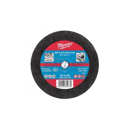   MILWAUKEE 4932451505 Vágókorong fémhez (fémdarabolóhoz) 355x2,5 mm egyenes