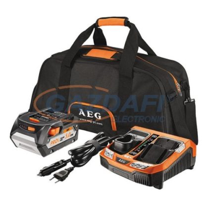   AEG SETL1850BLK Akkumulátor és töltő szett 18V 5,0 kezdő