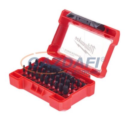 MILWAUKEE SHOCKWAVE csavarozó bitkészlet, 31 db