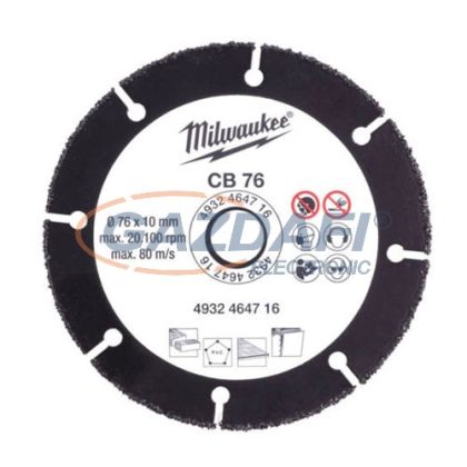MILWAUKEE 4932464716 Karbid vágókorong, 76mm