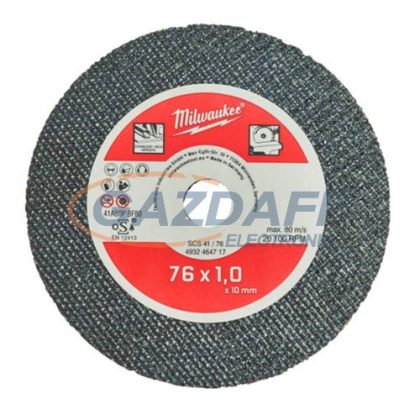 MILWAUKEE 4932464717 fémvágó tárcsa, 76mm