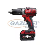   MILWAUKEE M18 BPD-402C kompakt ütvefúró-csavarozó töltővel és 2 db akkumulátorral