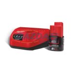 MILWAUKEE Akkumulátor és töltő szett M12 NRG-201