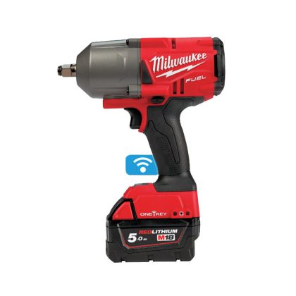   MILWAUKEE M18 ONEFHIWF12-502X nagy nyomatékú ütvecsavarozó biztosítógyűrűvel, töltővel és 2 db akkumulátorral