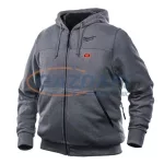   MILWAUKEE M12 HH GREY3-0 (M) fűthető kapucnis pulóver töltő és akku nélkül, méret: M