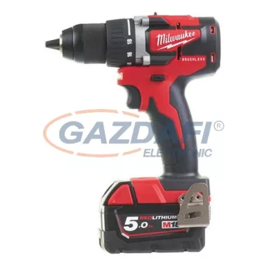 MILWAUKEE M18 CBLDD-502C kompakt szénkefe nélküli fúró-csavarozó töltővel és 2 db akkumulátorral