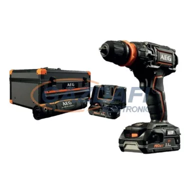 AEG BSB 18 CBLLE Li-252X Brushless szénkefe nélküli ütvefúró-csavarozó, akkumulátoros, 18V