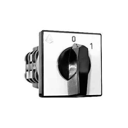   APATOR 4G10-10U előlapra szerelhető forgókapcsoló, 0-1, 16A, 3P, 690V, IP40