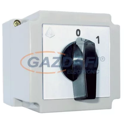   APATOR 4G16-10PK tokozott forgókapcsoló, 0-1, 20A, 3P, 690V, IP55