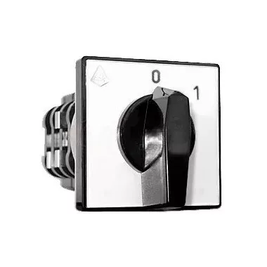 APATOR 4G16-10U előlapra szerelhető forgókapcsoló, 0-1, 20A, 3P, 690V, IP40
