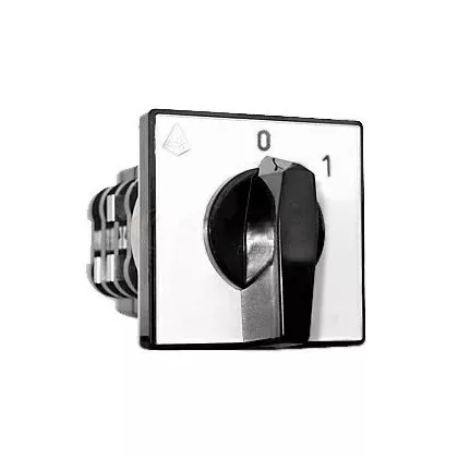   APATOR 4G16-10U előlapra szerelhető forgókapcsoló, 0-1, 20A, 3P, 690V, IP40