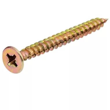Süllyesztett fejű, horganyzott faforgácslap csavar, 4x50