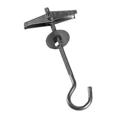 Mennyezeti horganyzott acél kampó, Ø4x75mm