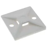 ELMARK kábelkötegeltalp, 25x25mm, fehér, 100db/csomag