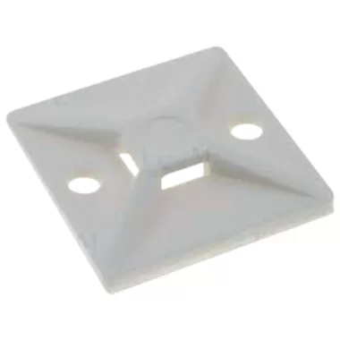 ELMARK kábelkötegeltalp, 25x25mm, fehér, 100db/csomag