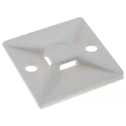 ELMARK kábelkötegeltalp, 25x25mm, fehér, 100db/csomag