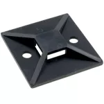 ELMARK kábelkötegeltalp, 25x25mm, fekete, 100db/csomag